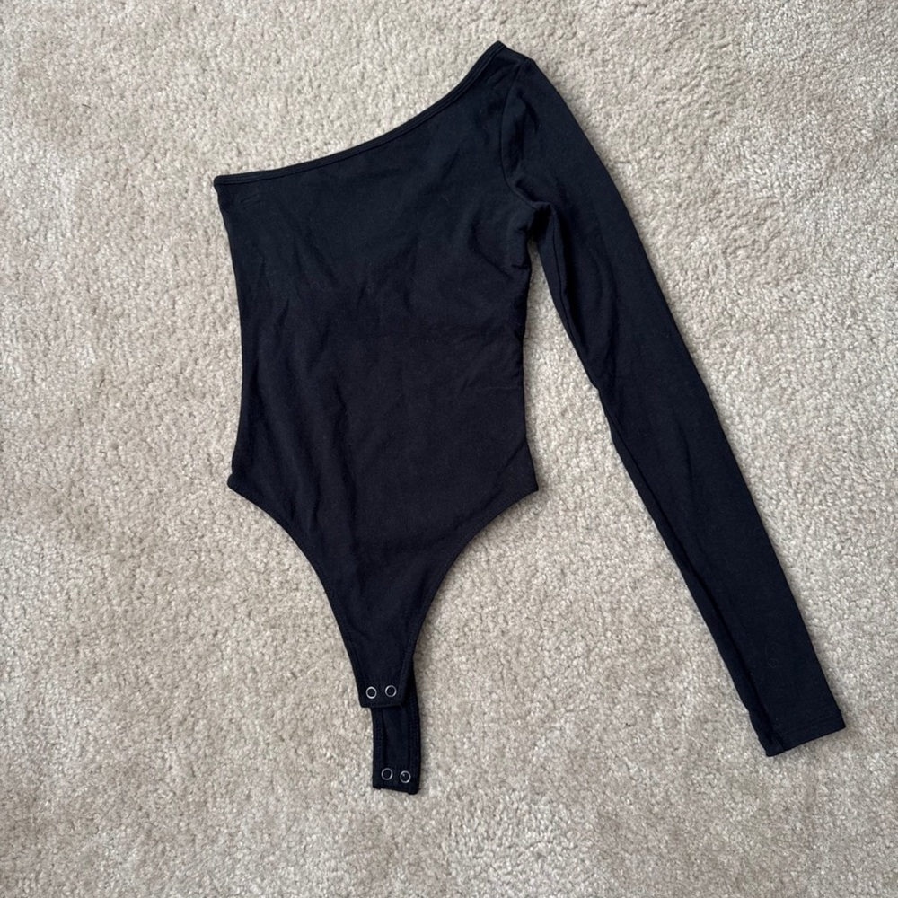 Hollister Black One-Shoulder Bodysuit
